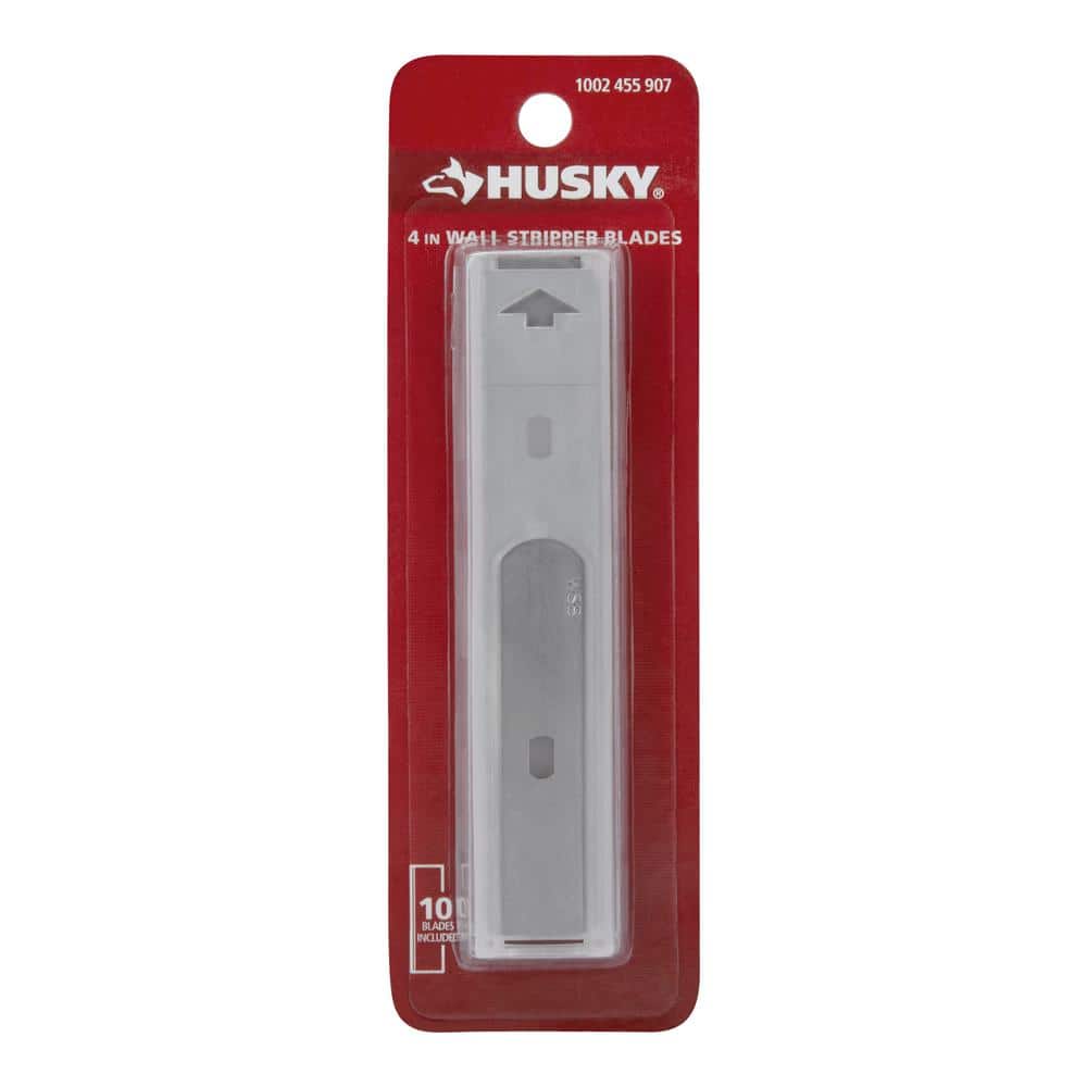 Husky 4 in. Steel Scraper Blades for Glass and Tile (10-Pack) (2)