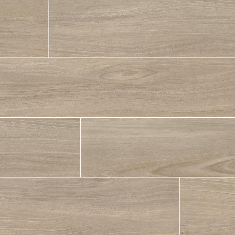 MSI Brooksdale Poplar 10 in. x 40 in. Matte Porcelain Wood Look Floor and Wall Tile (13.89 sq. ft. / Case)