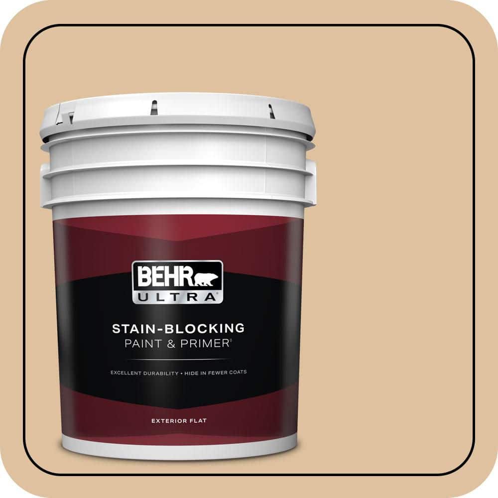 BEHR ULTRA 5 gal. #S290-3 Slender Reed Flat Exterior Paint & Primer