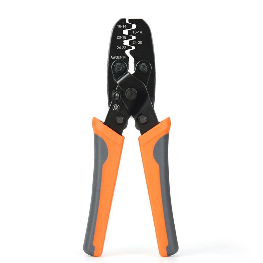 Unbranded Non Insulated Open Barrel Terminal Crimp Tool with Parallel Jaw Hinged Mechanism for Automotive Wire 1 Piece