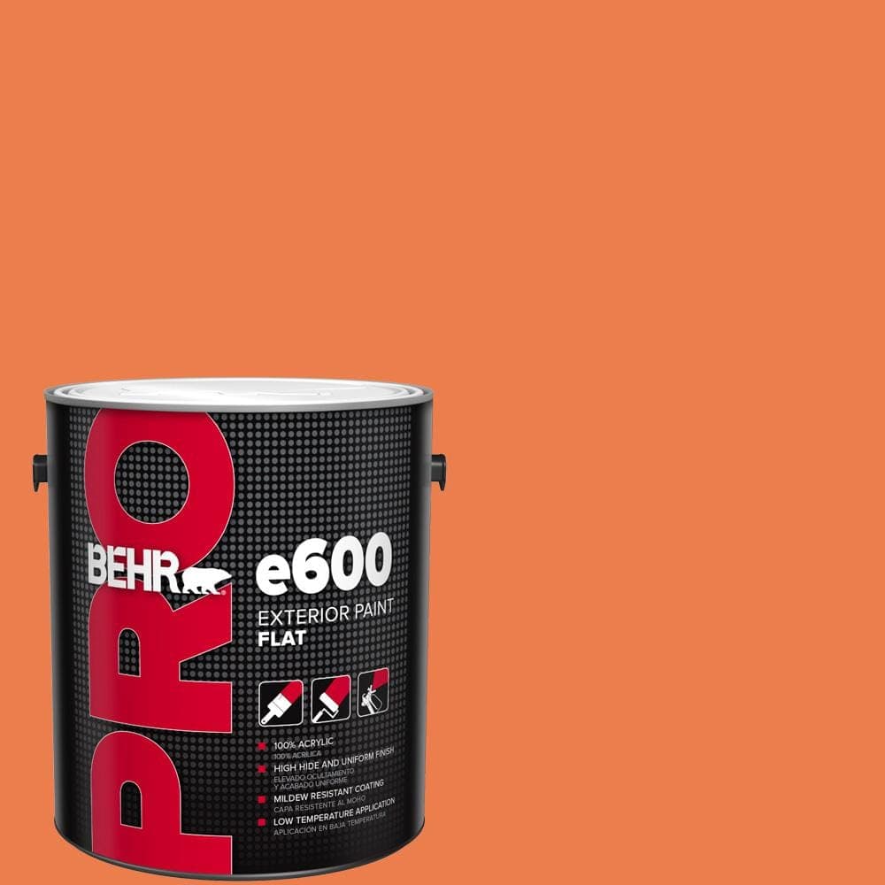 BEHR PRO 1 gal. #P200-6 Sizzling Sunset Flat Exterior Paint