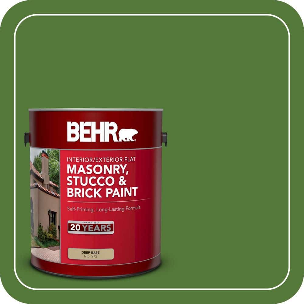BEHR 1 gal. #P380-7 Luck of the Irish Flat Interior/Exterior Masonry, Stucco and Brick Paint (1)