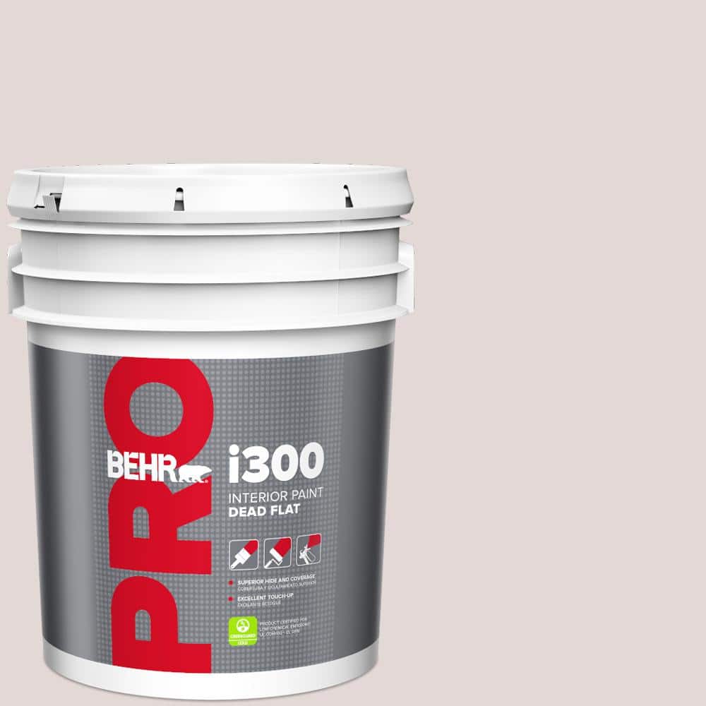 BEHR PRO 5 gal. #120E-1 Dreamy White Dead Flat Interior Paint