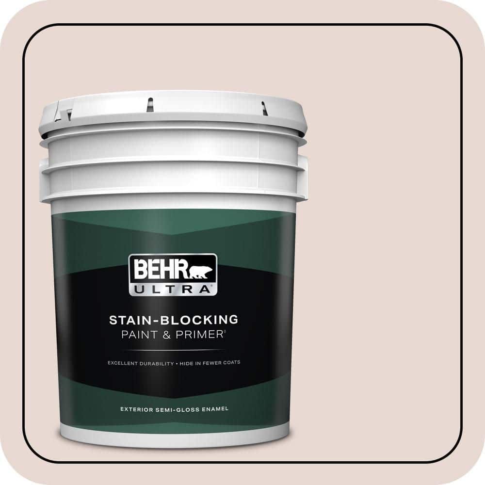 BEHR ULTRA 5 gal. #T13-11 Bees Knees Semi-Gloss Enamel Exterior Paint & Primer