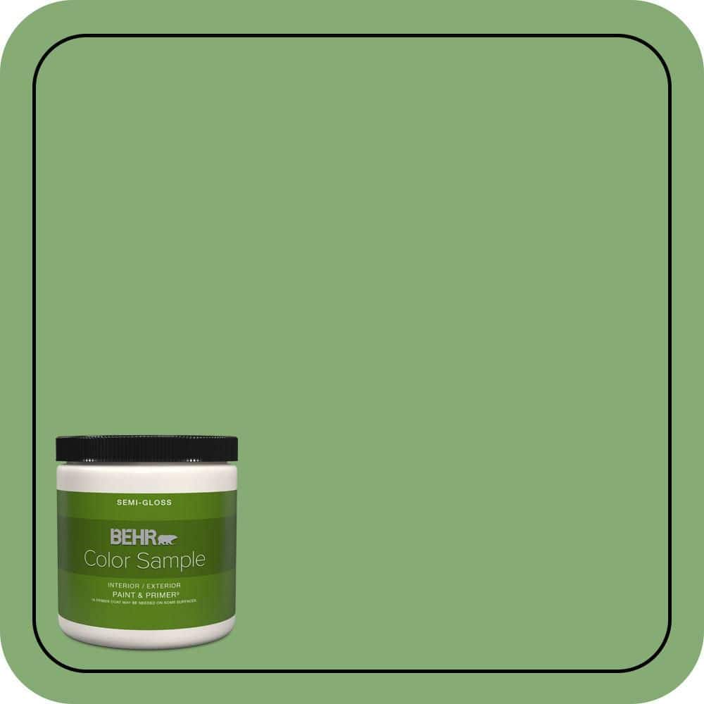 BEHR PREMIUM PLUS #440D-5 Pesto Enamel & Primer Color Sample (1)