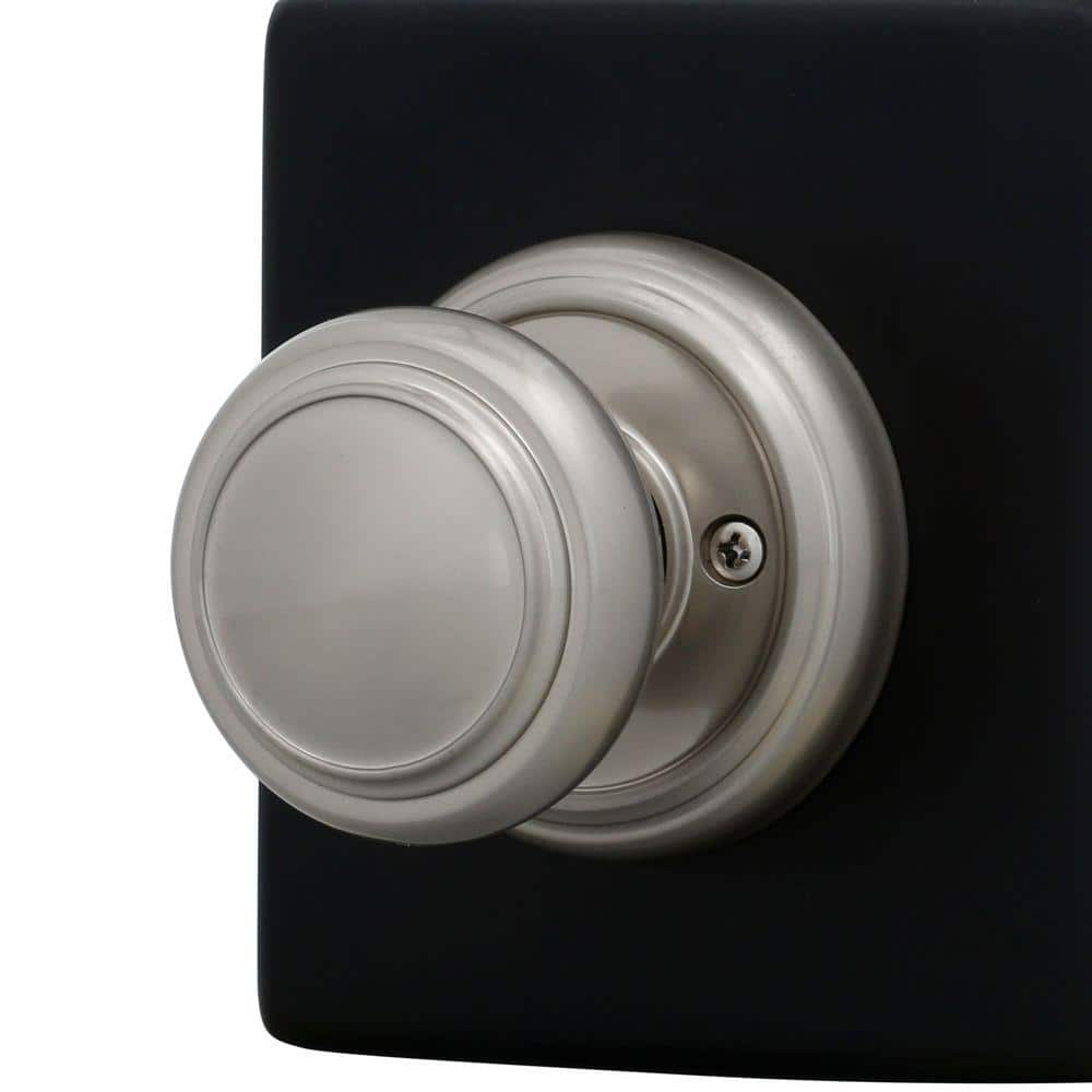 Baldwin Prestige Alcott Satin Nickel Hall/Closet Door Knob (3)