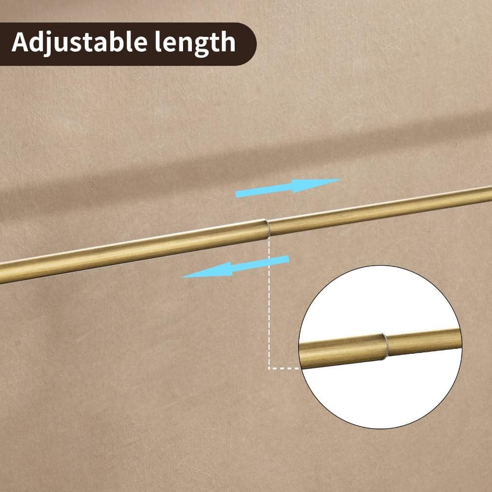 Unbranded Adjustable Brass Towel Bar Rack Wall Mount, Antique Bronze Finish, 16.53-28.42 in Length, Fits 2-3 Towels (3)