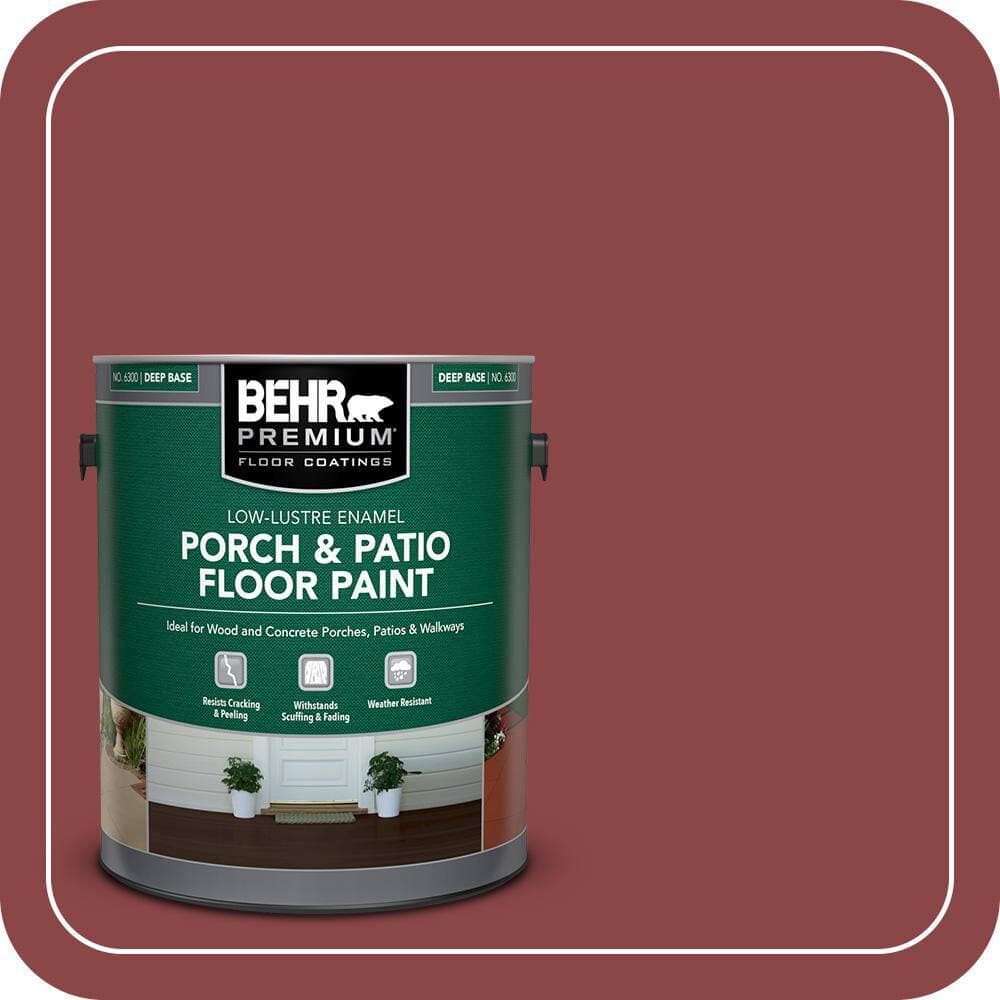 BEHR PREMIUM #PPU1-10 Textured Low-Lustre Enamel Interior/Exterior Porch and Patio Anti-Slip Floor Paint (1)