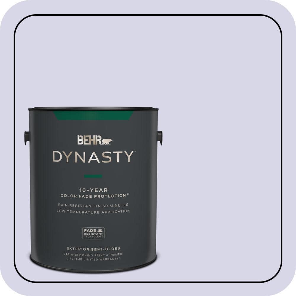 BEHR DYNASTY 1 gal. #630A-2 February Frost Semi-Gloss Exterior Stain-Blocking Paint & Primer