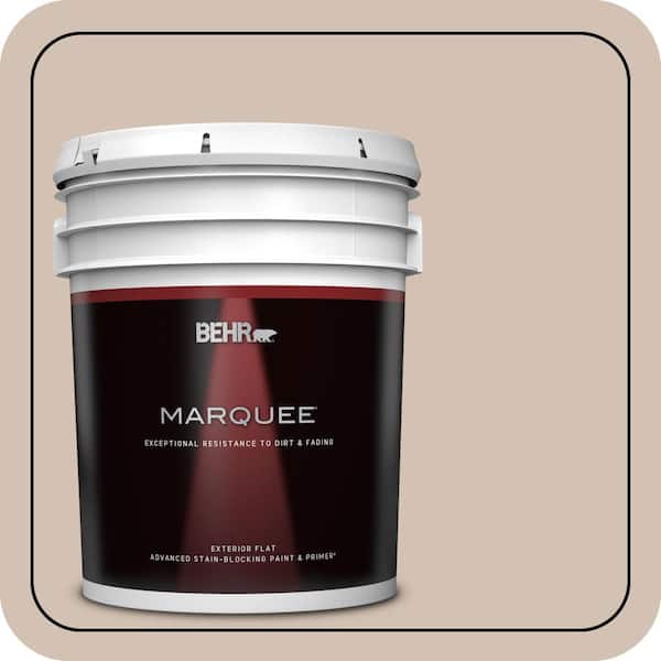 BEHR MARQUEE 5 gal. #QE-11 Autumn Haze Flat Exterior Paint & Primer (2)