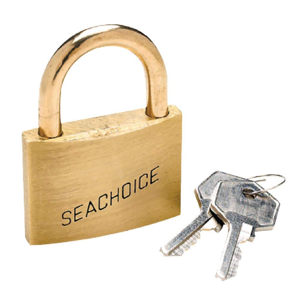Seachoice Solid Brass Keyed-Alike Padlocks (3 per Card)
