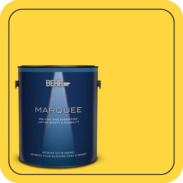 BEHR PREMIUM PLUS #380B-6 Lemon Tart Flat Low Odor & Primer (2)