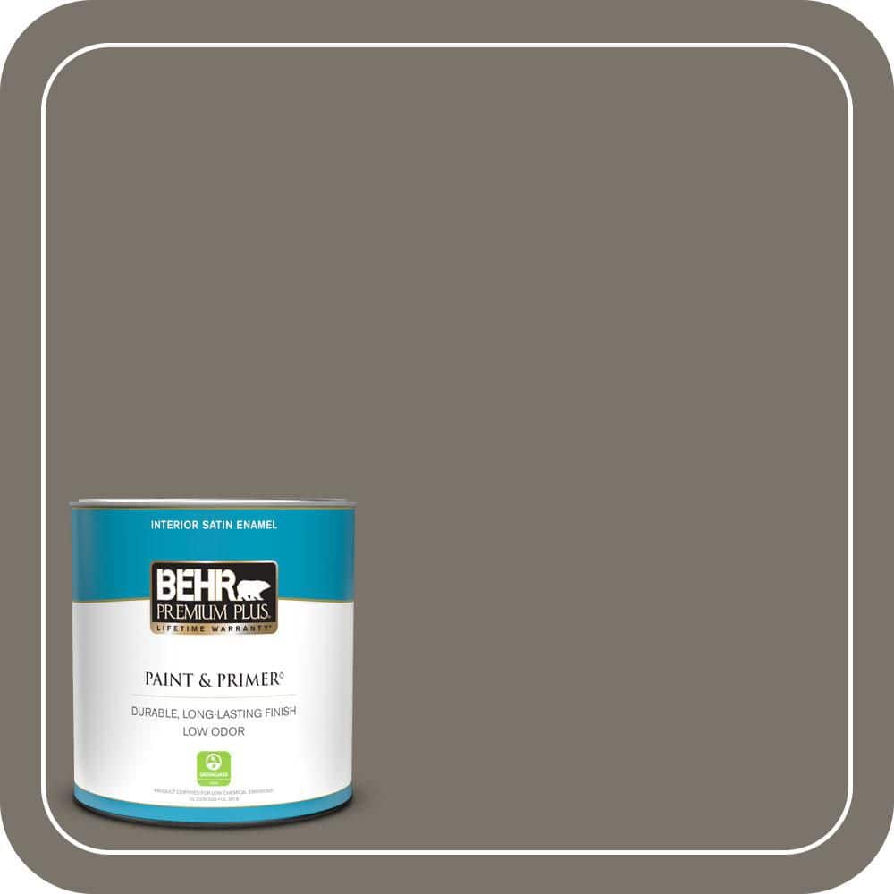 BEHR PREMIUM PLUS 1 qt. #MQ2-58 Unpredictable Hue Satin Enamel Low Odor Interior Paint & Primer