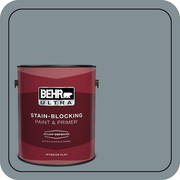 BEHR PREMIUM PLUS #740F-4 Dark Storm Cloud Enamel & Primer Color Sample (3)