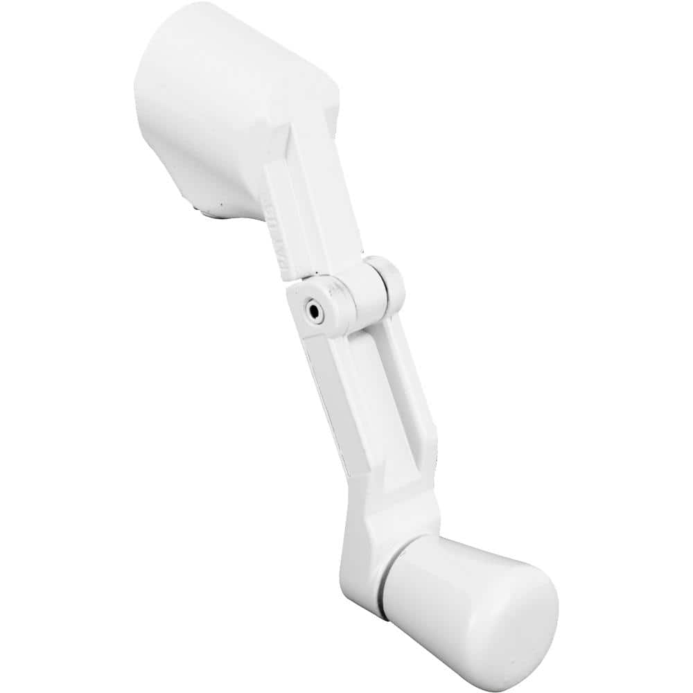 Prime-Line Universal Diecast White Folding Crank Handle for Casement Windows