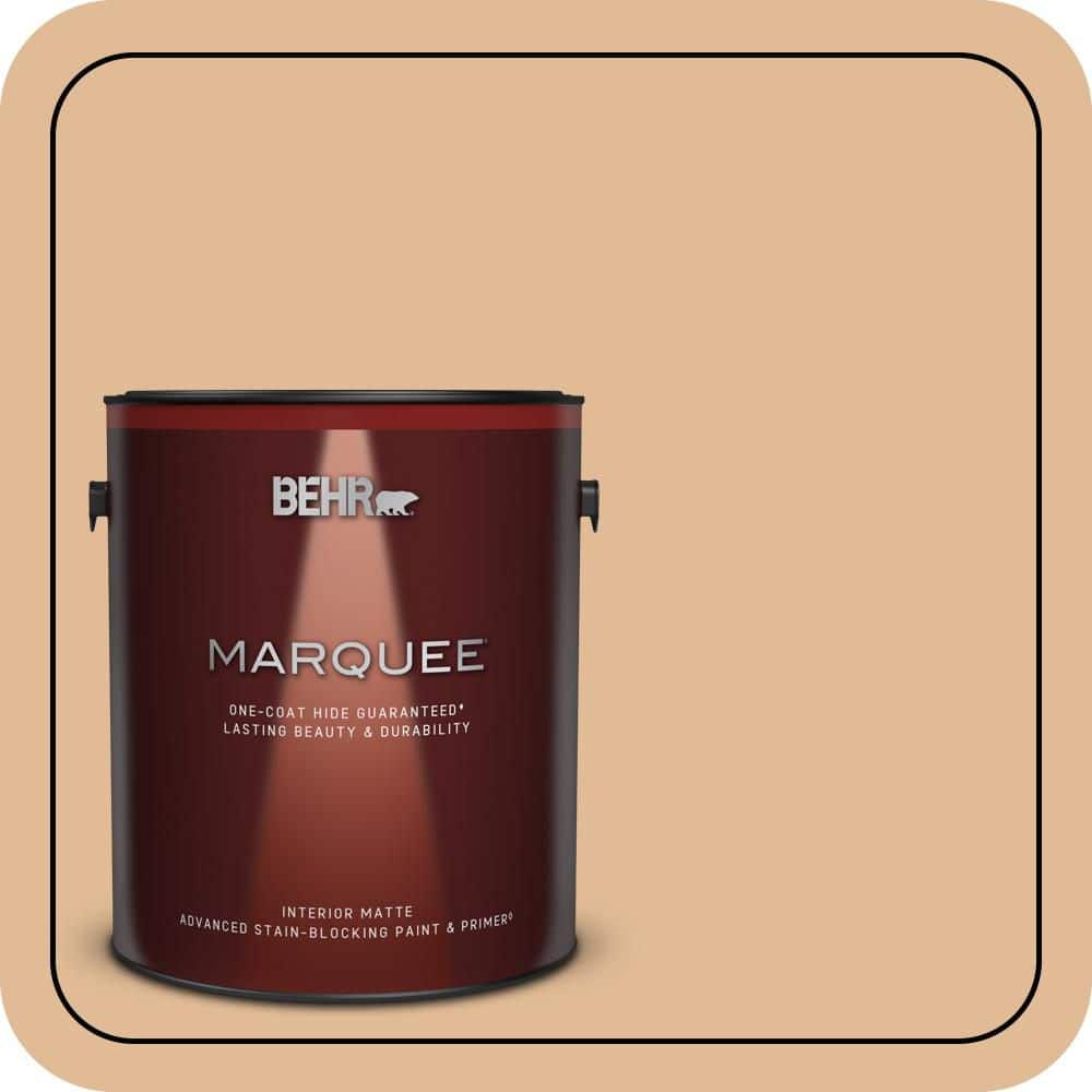 BEHR MARQUEE 1 gal. #S250-3 Honey Nougat Matte Interior Paint & Primer (1)