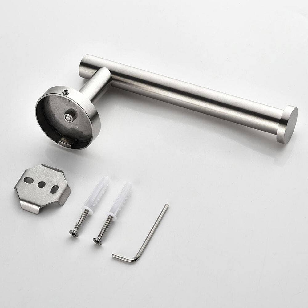 Satico 6-Piece Stainless Steel Bathroom Towel Rack Set with Mounting Hardware in Brushed Nickel (2)