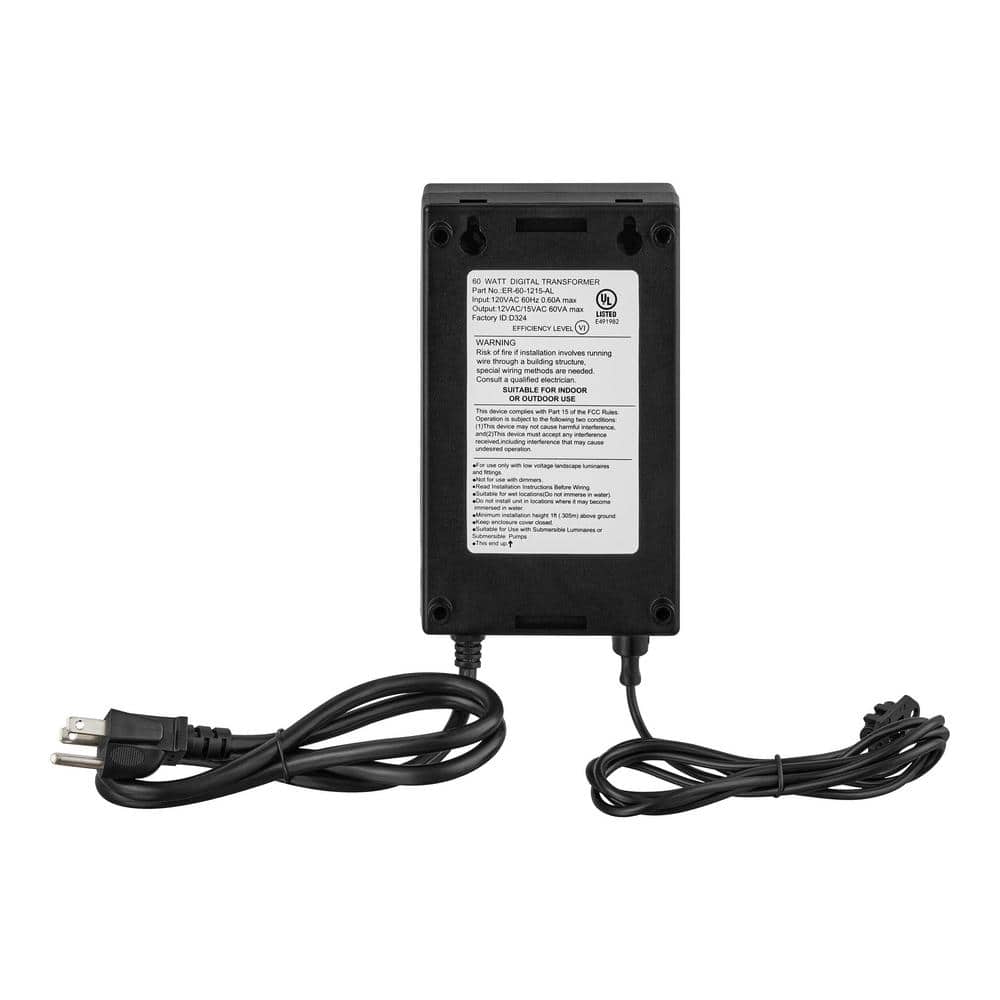 Hampton Bay Low Voltage 60-Watt Plastic Landscape Lighting Transformer with Dusk to Dawn Operation (3)