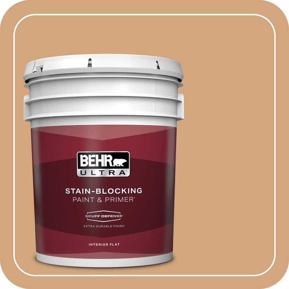 BEHR ULTRA 5 gal. #MQ2-07 City Sunrise Extra Durable Flat Interior Paint & Primer