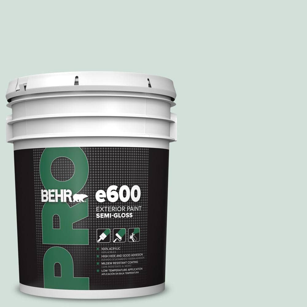 BEHR PRO 5 Gal. #S430-1A Reflecting Moment Semi-Gloss Exterior Paint