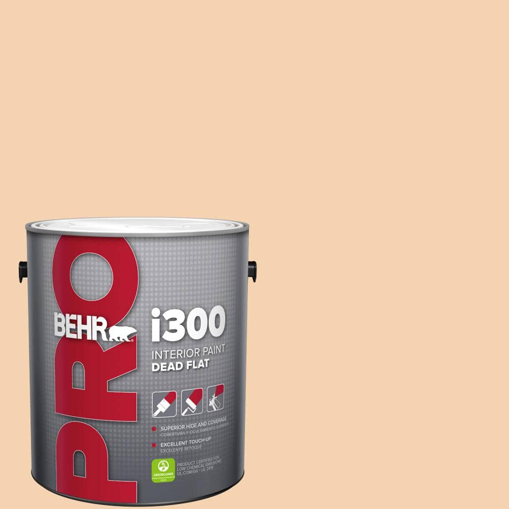 BEHR PRO 1 gal. #PPL-42 Warm Apricot Dead Flat Interior Paint