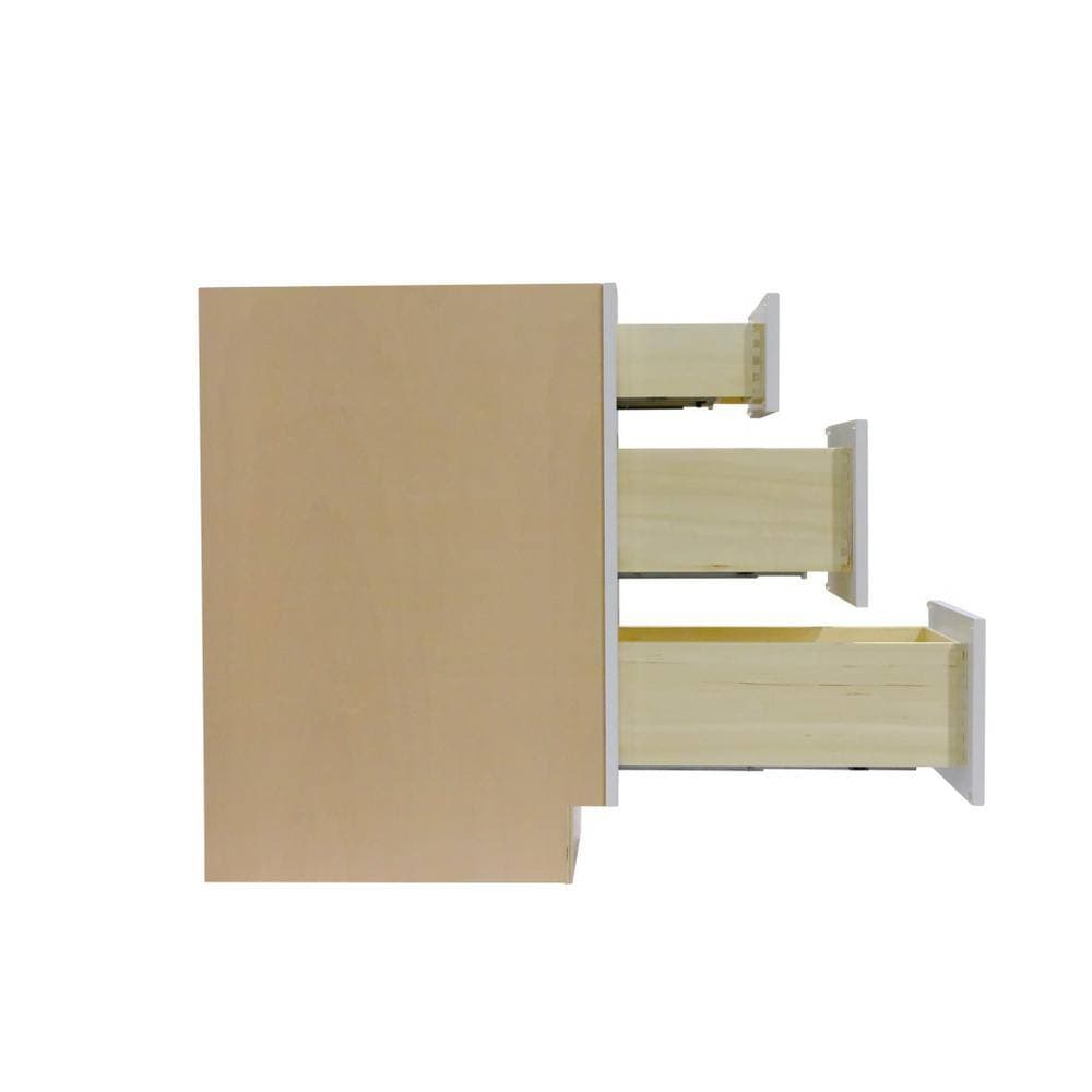 ProCraft Cabinetry Liberty Series W 21 in. D 34.5 in. H Drawer Base Bath Vanity Cabinet Only without top (3)