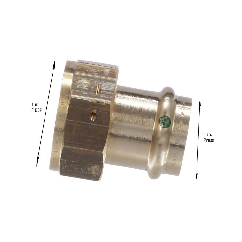 Viega ProPress Press 1-1/4 in. F BSP Zero-Lead Bronze Union Tailpiece (2)