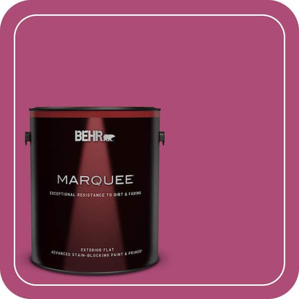 BEHR PREMIUM PLUS #100B-7 Hot Pink Flat Interior/Exterior Paint & Primer Color Sample (3)