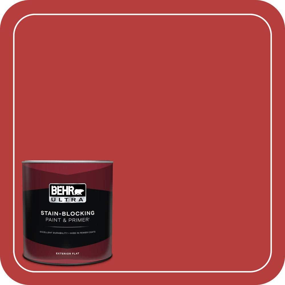 BEHR ULTRA 1 qt. #S-G-170 Licorice Stick Flat Exterior Paint & Primer