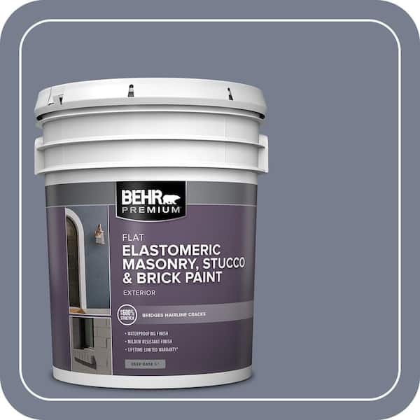 BEHR PREMIUM 5 gal. #MS-77 Purple Storm Elastomeric Masonry, Stucco and Brick Exterior Paint (3)