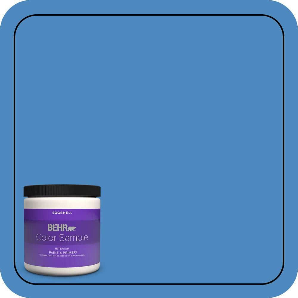 BEHR PREMIUM PLUS 8 oz. #P520-5 Boat House Eggshell Enamel Interior Paint & Primer Color Sample