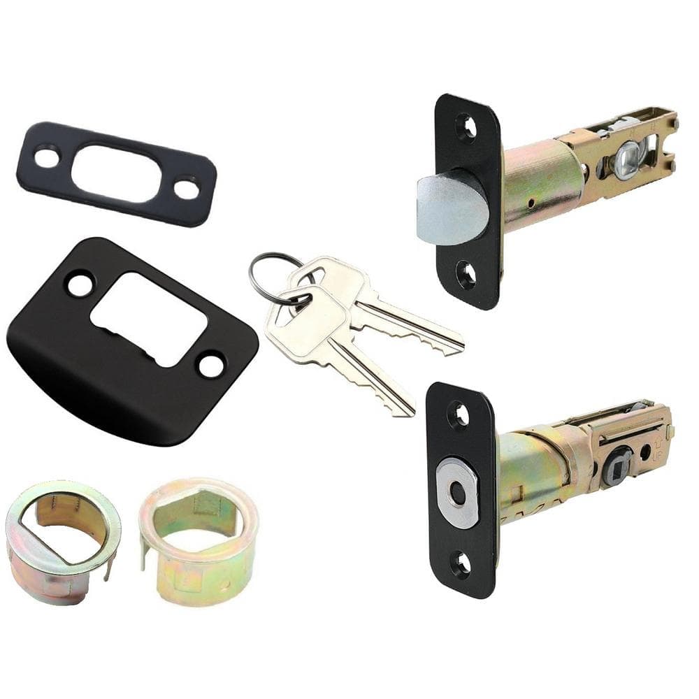 Defiant Hubspace Matte Black Round Pincode Deadbolt with Tonebridge Hall/Closet Door Lever Combo Pack (2)