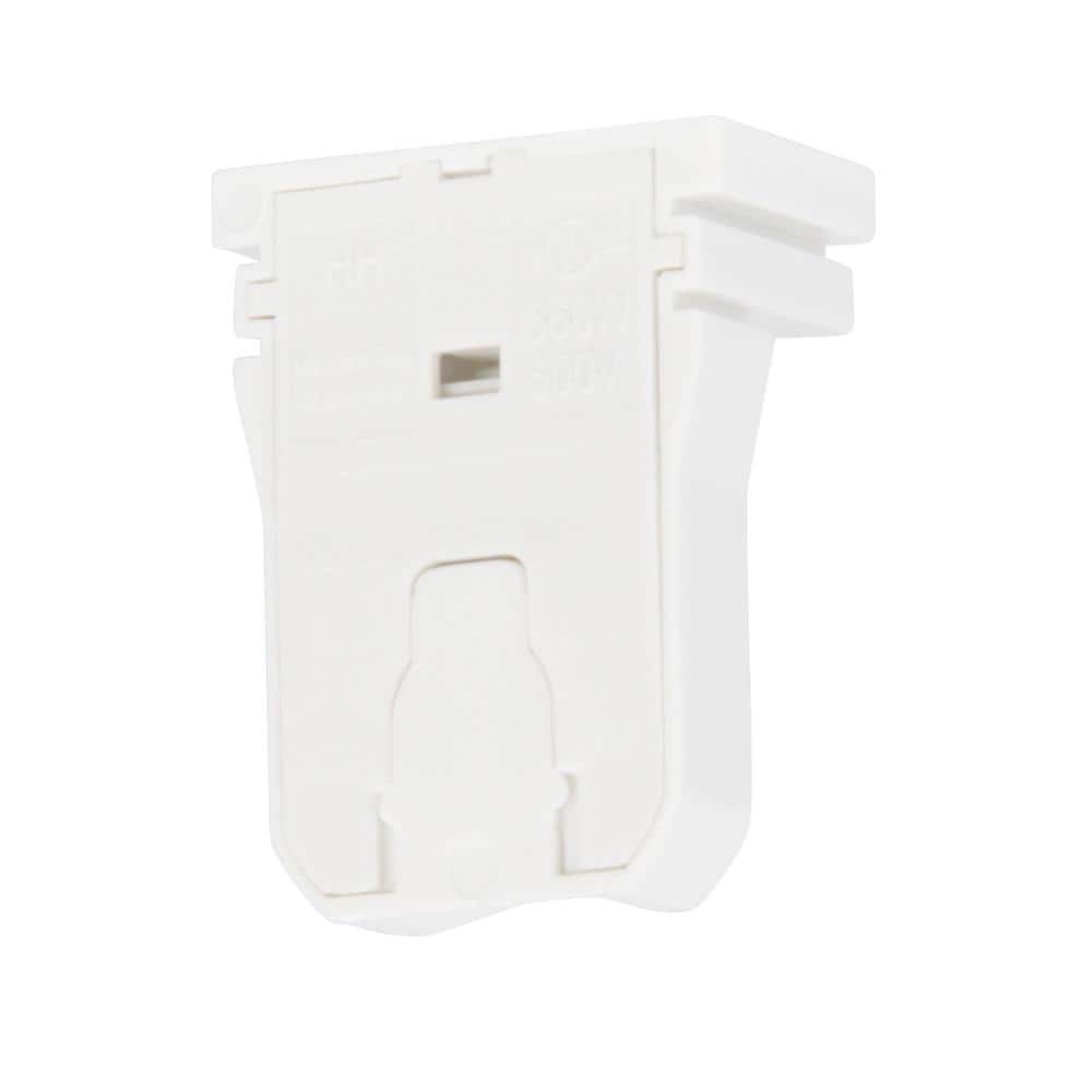 Philips Low Profile 6.5 In. 600V White Lamp Socket for Bi-Pin Fluorescent Lamp Holder (2-Pack) (4)