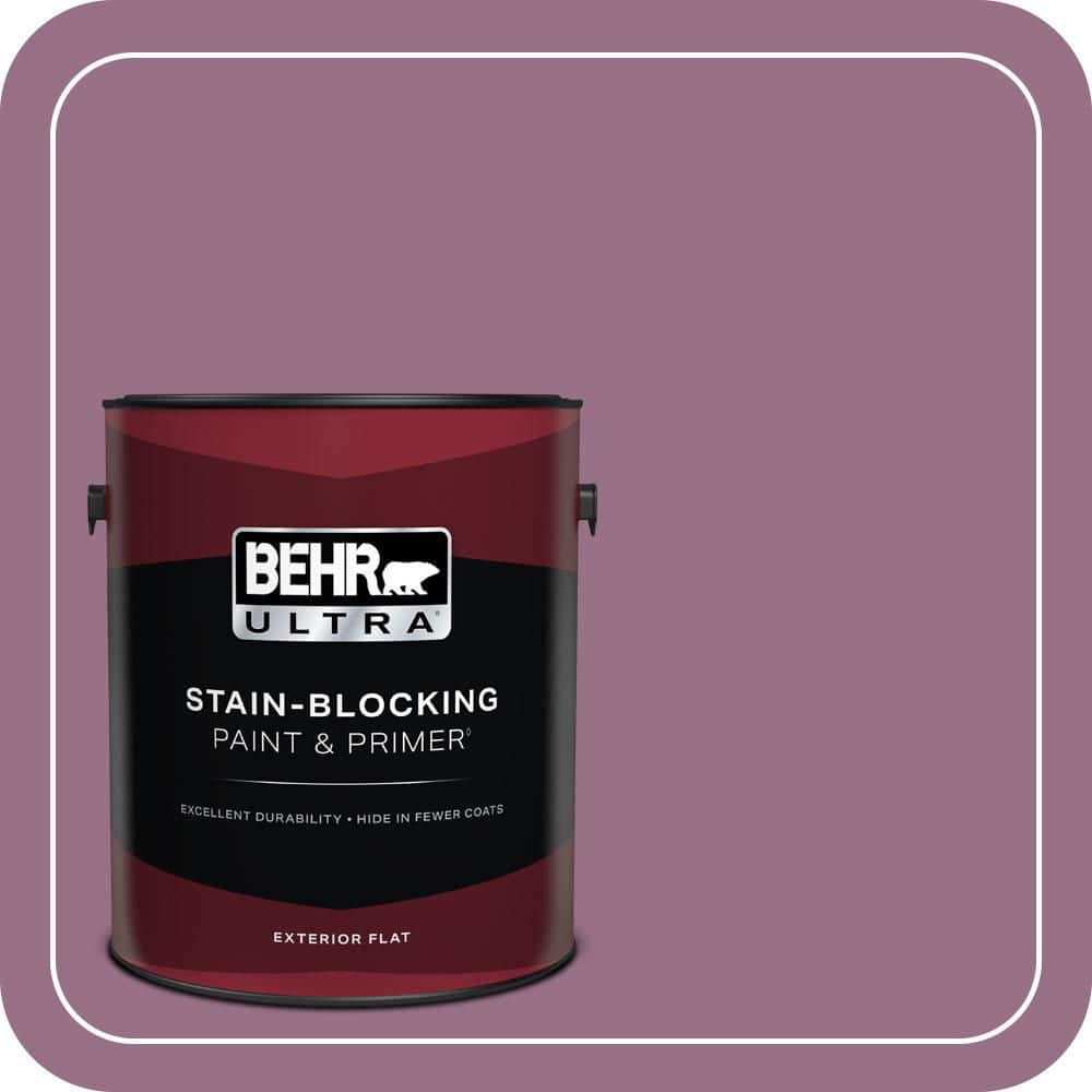BEHR ULTRA 1 gal. #690D-6 Meadow Flower Flat Exterior Paint & Primer