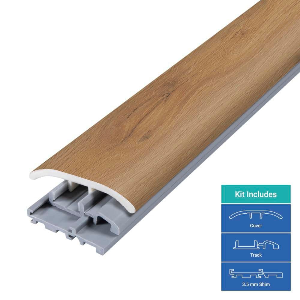 PERFORMANCE ACCESSORIES Lina Ridge 0.31 in. T x 2 in. W x 78.7 in. L Vinyl 4-in-1 Molding (3)