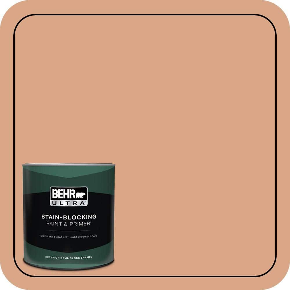 BEHR ULTRA 1 qt. #PPU3-10 Nairobi Dusk Semi-Gloss Enamel Exterior Paint & Primer