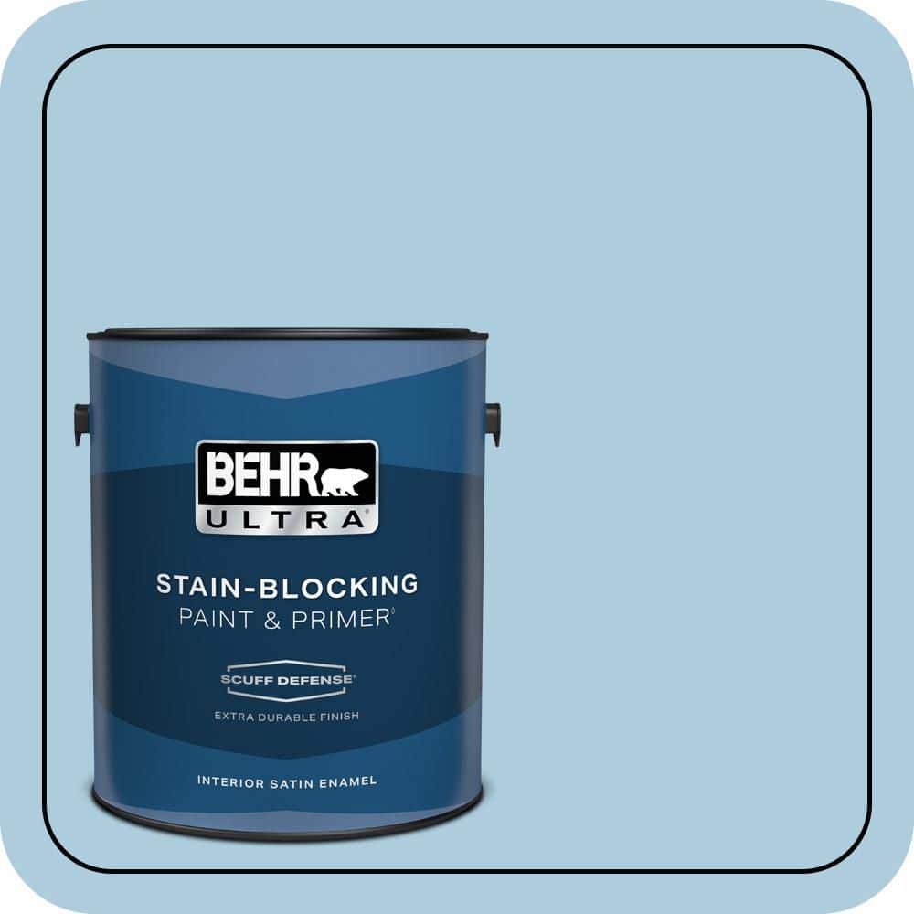 BEHR ULTRA 1 gal. #M500-2 Early September Extra Durable Satin Enamel Interior Paint & Primer