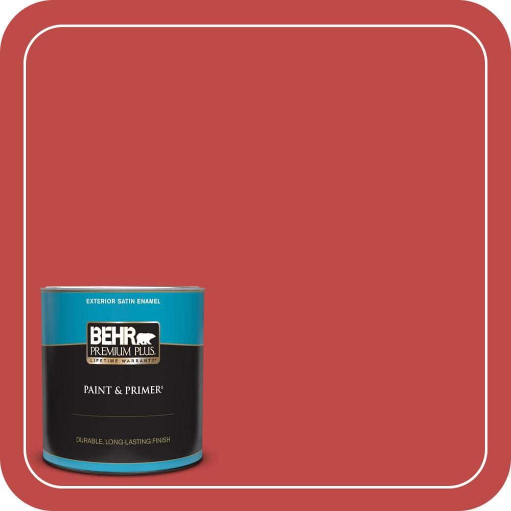 BEHR PREMIUM PLUS 1 qt. #P160-6 Intrigue Satin Enamel Exterior Paint & Primer