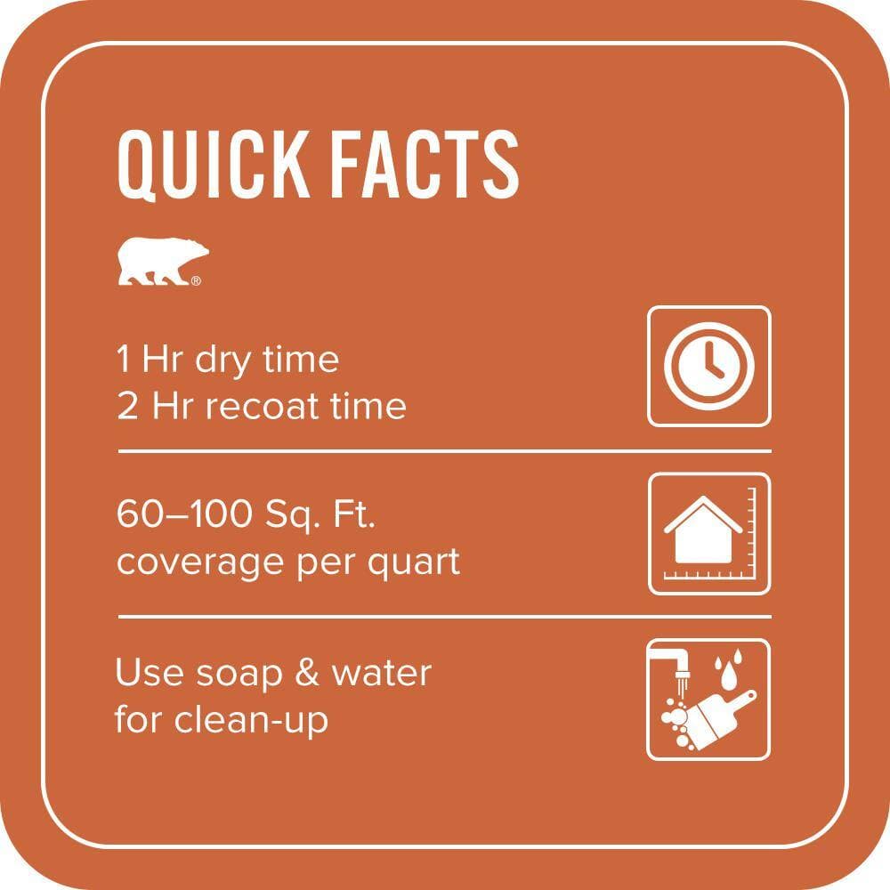 BEHR PREMIUM PLUS 1 qt. #S-H-250 Pumpkin Patch Flat EcoMix Plant-Based Interior Paint & Primer (3)