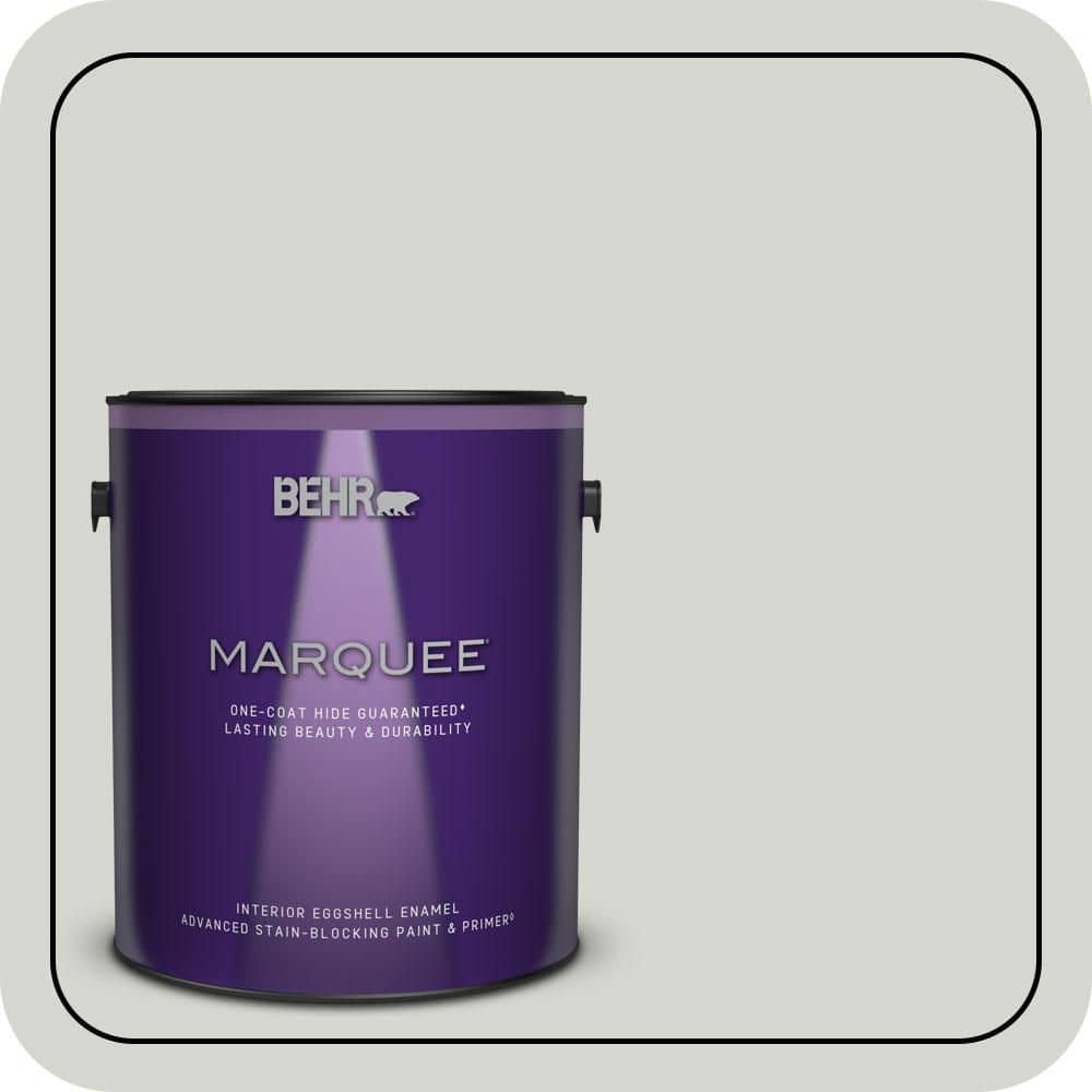 BEHR MARQUEE 1 gal. #N380-1 Mortar Eggshell Enamel Interior Paint & Primer
