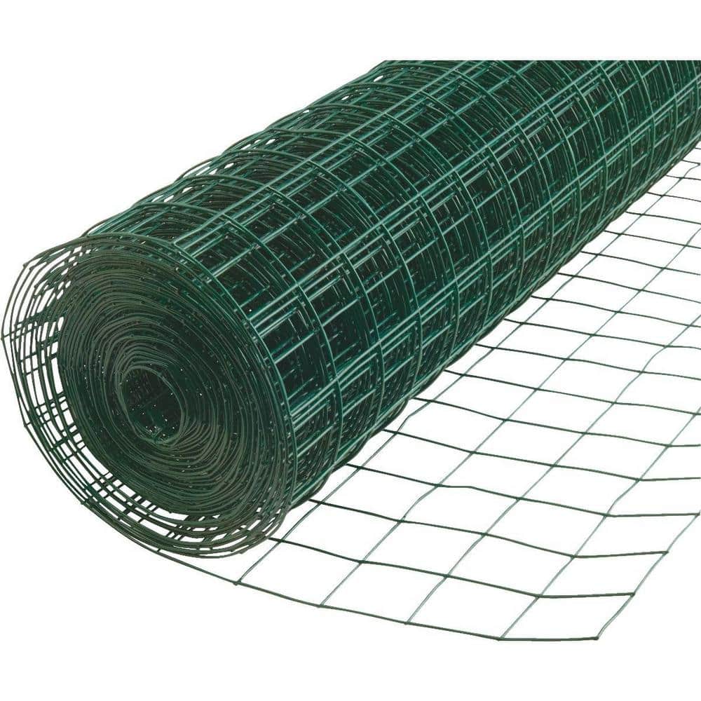 allFENZ 3.25 ft. x 50 ft. Green PVC Coated Welded Wire