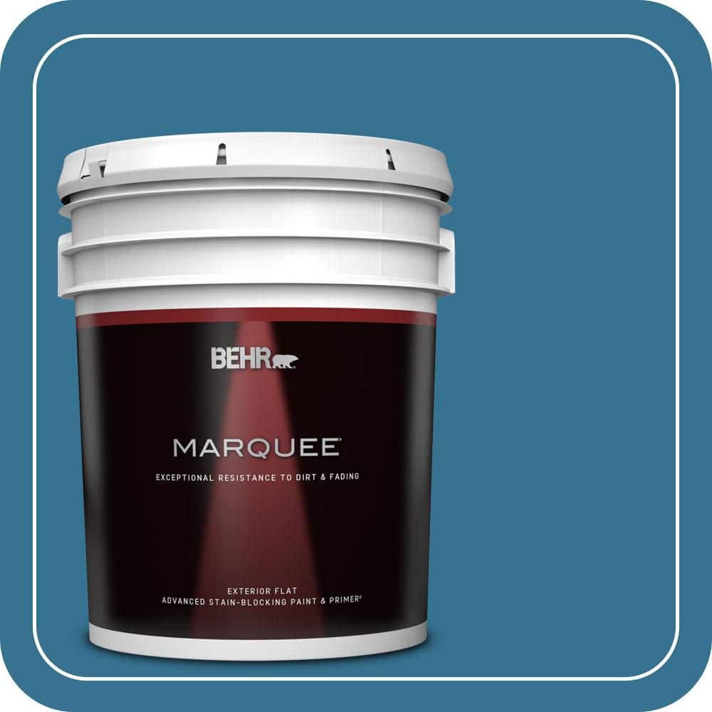 BEHR MARQUEE 5 gal. #T18-14 Soul Search Flat Exterior Paint & Primer