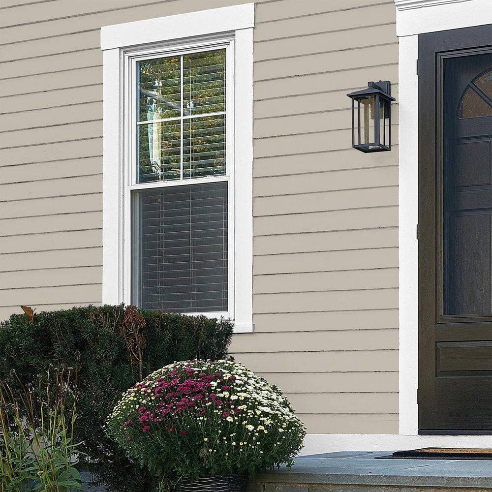 Glidden Premium 1 gal. PPG1000-2 Rocky Road Flat Exterior Latex Paint (4)