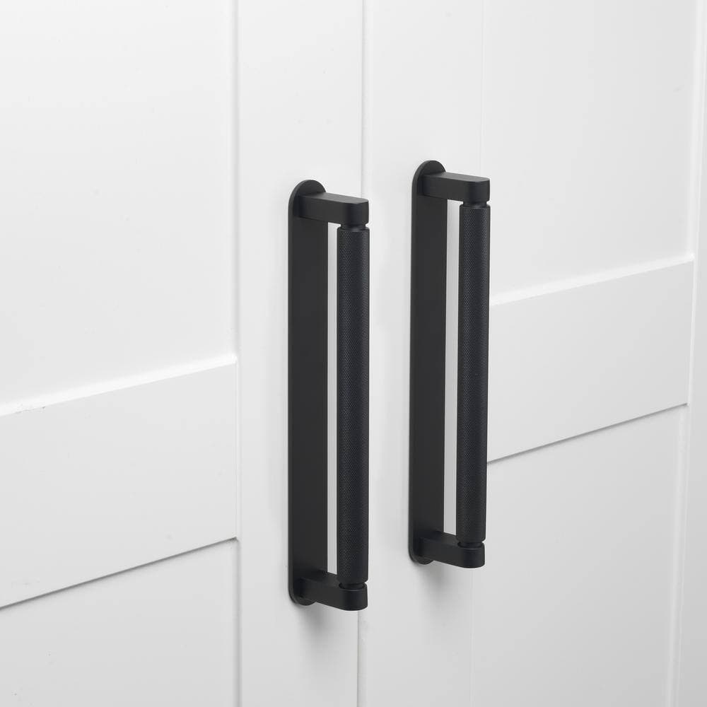 GLIDERITE 9-1/2 in. Rounded Cabinet Backplate 7-9/16 in. Center to Center, 9343-192-MB (2)