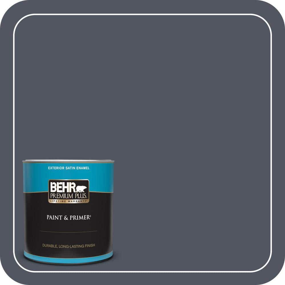 BEHR PREMIUM PLUS 1 qt. #MQ5-06 Ball Gown Satin Enamel Exterior Paint & Primer