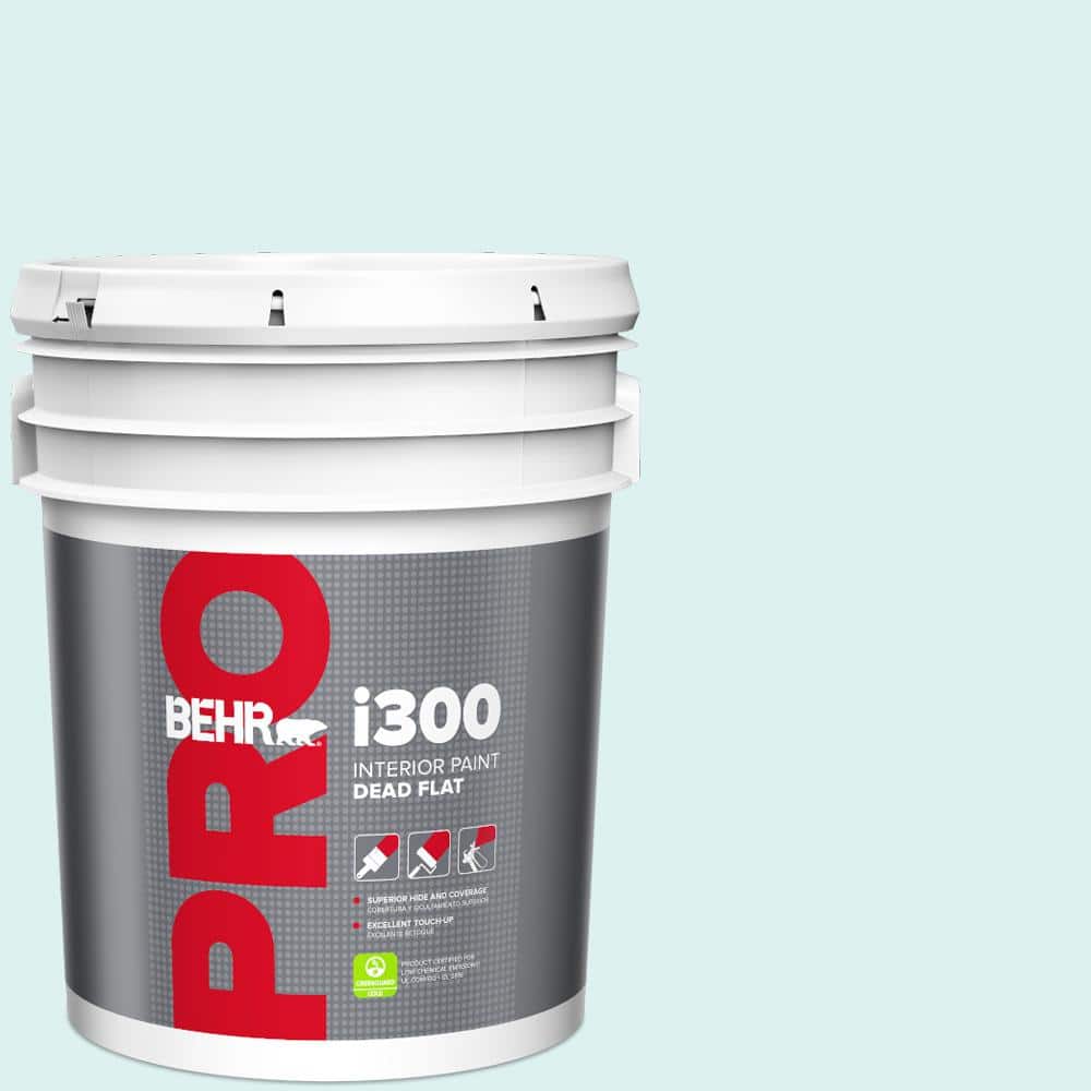 BEHR PRO 5 gal. #500C-2 Aqua Pura Dead Flat Interior Paint