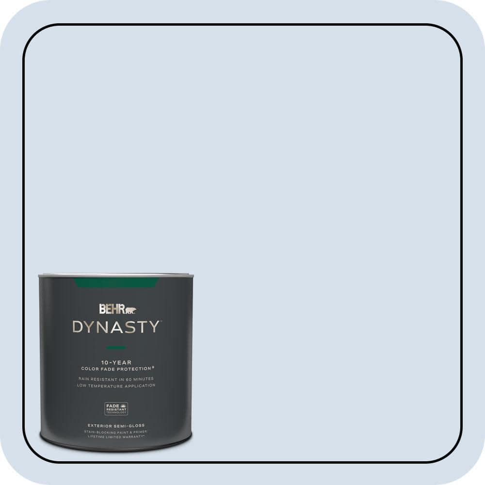 BEHR DYNASTY 1 qt. #610C-1 Northern Star Semi-Gloss Exterior Stain-Blocking Paint & Primer