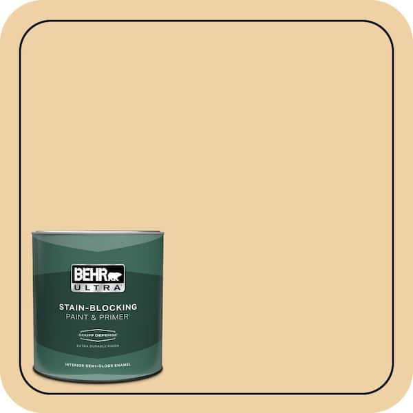 BEHR PREMIUM PLUS Home Decorators Collection #HDC-CT-01 Amber Moon Enamel & Primer Color Sample (2)