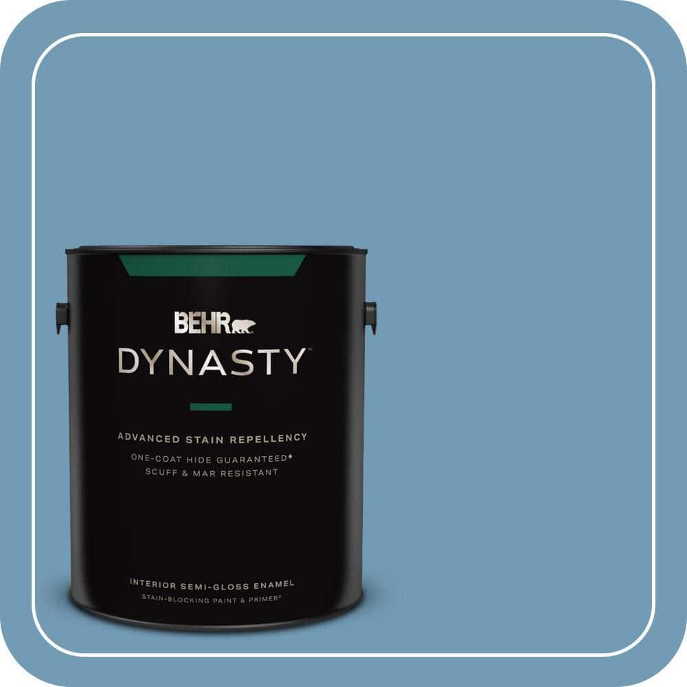 BEHR DYNASTY 1 gal. #560D-5 Ocean View Semi-Gloss Enamel Interior Stain-Blocking Paint & Primer