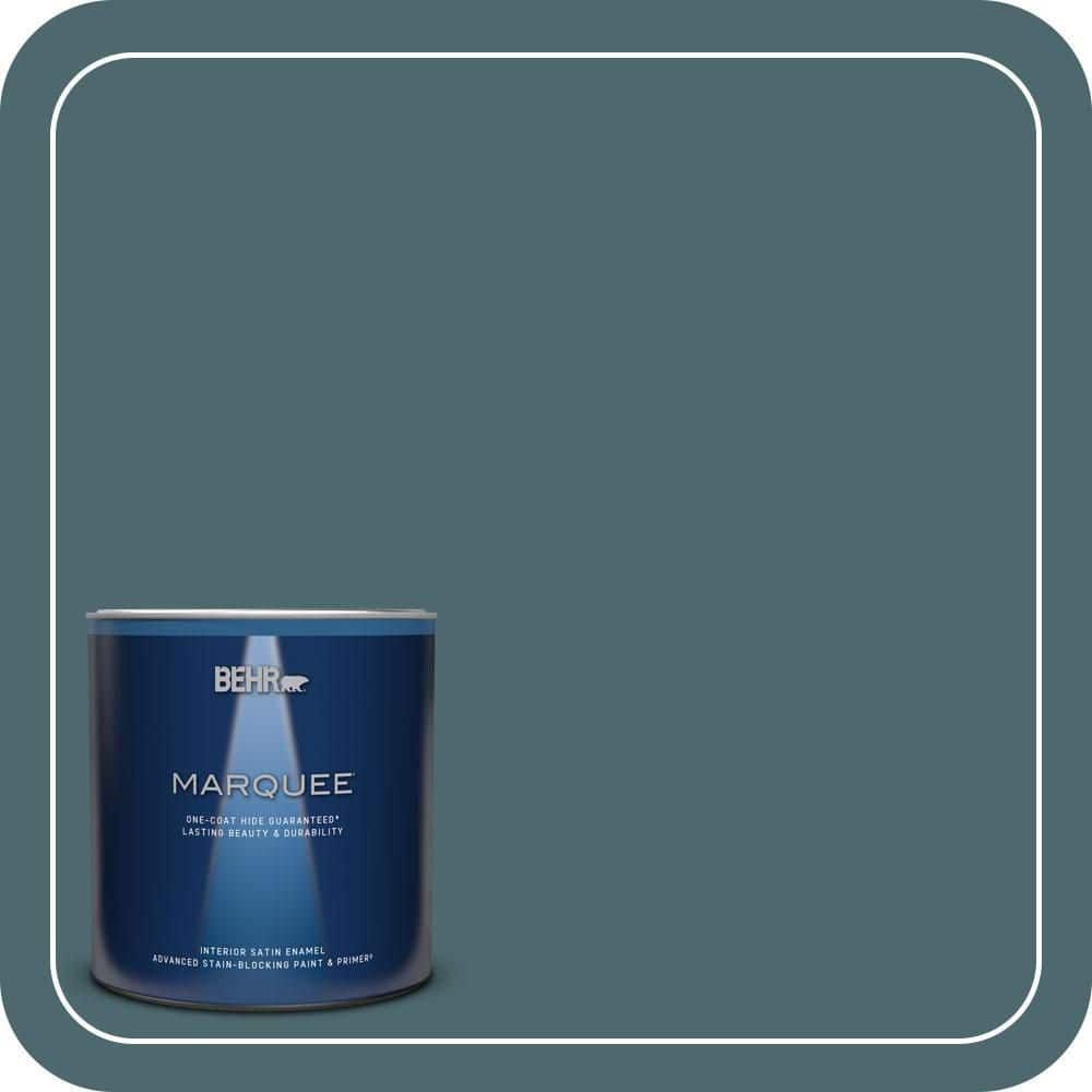 BEHR MARQUEE 1 qt. #510F-6 Solitude Satin Enamel Interior Paint & Primer